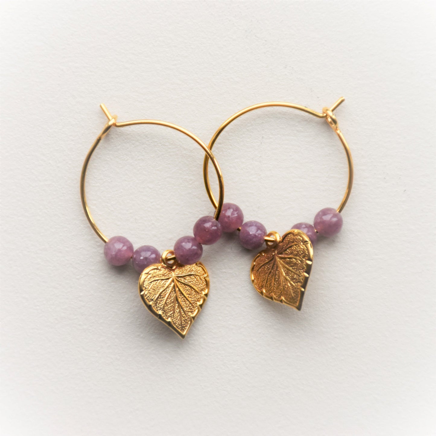 Boucles d'oreilles Feuilles de Tilleul