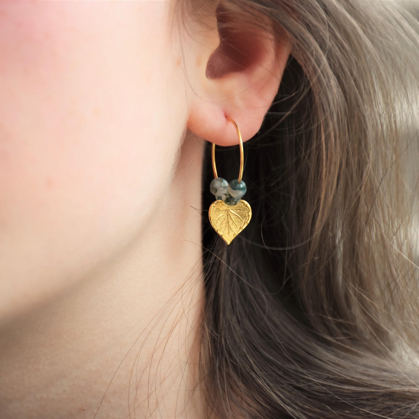 Boucles d'oreilles Feuilles de Tilleul
