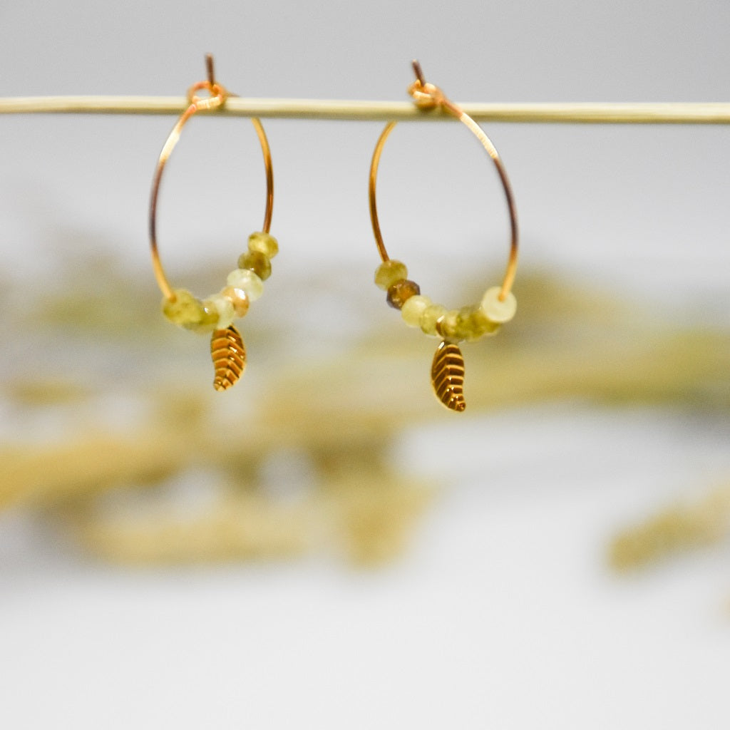 Boucles d'oreilles Feuilles de Saule