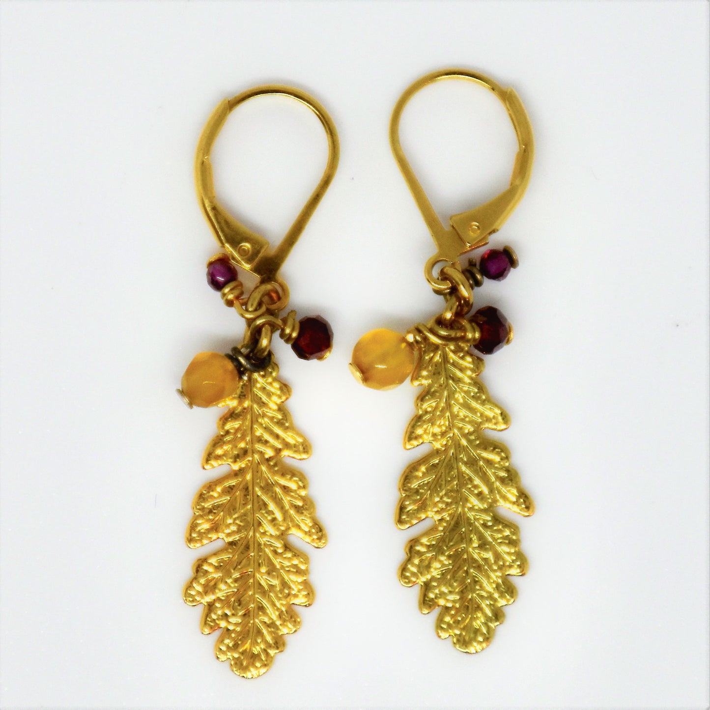 Boucles d'oreilles Feuilles de Chêne