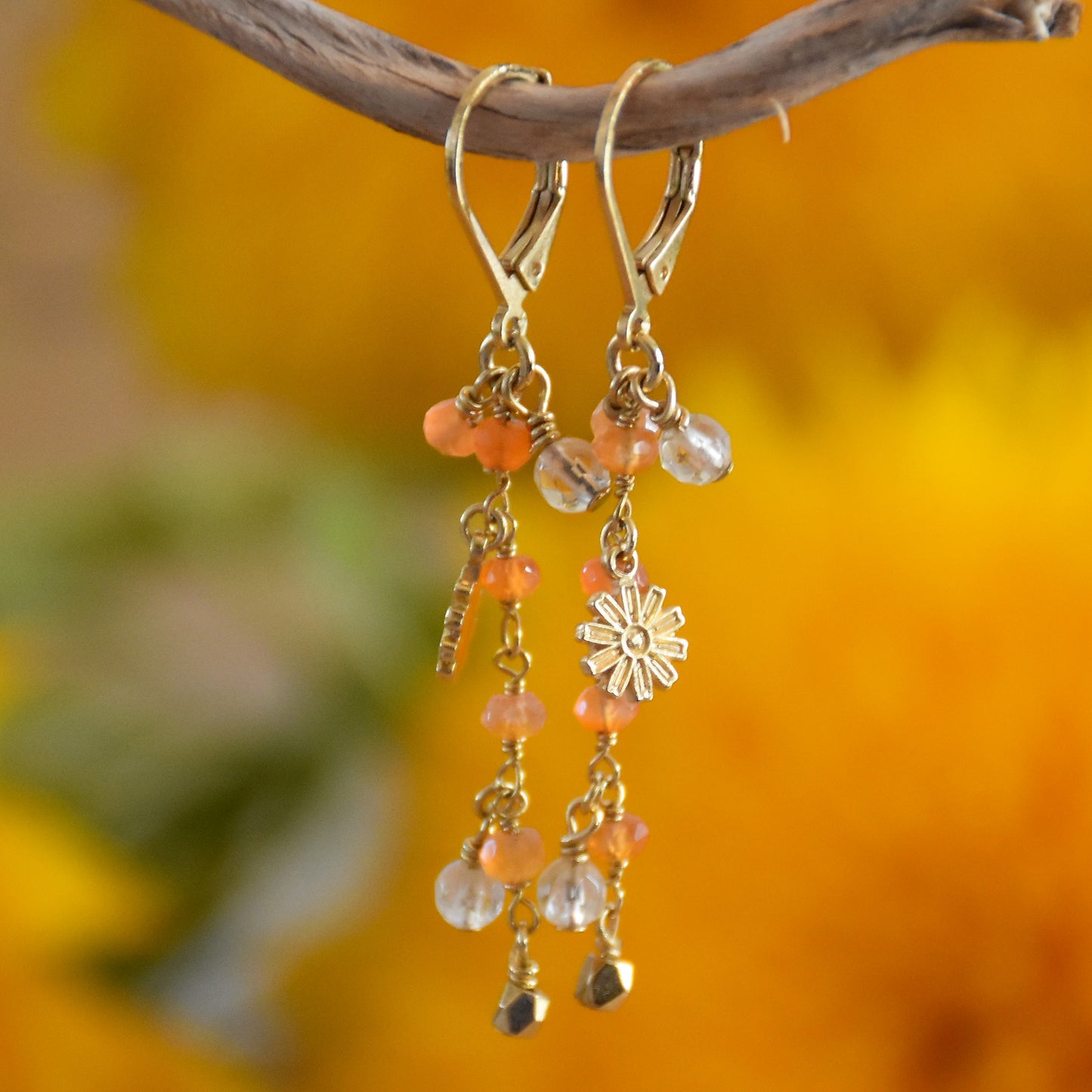 Boucles d'oreilles Sunflower