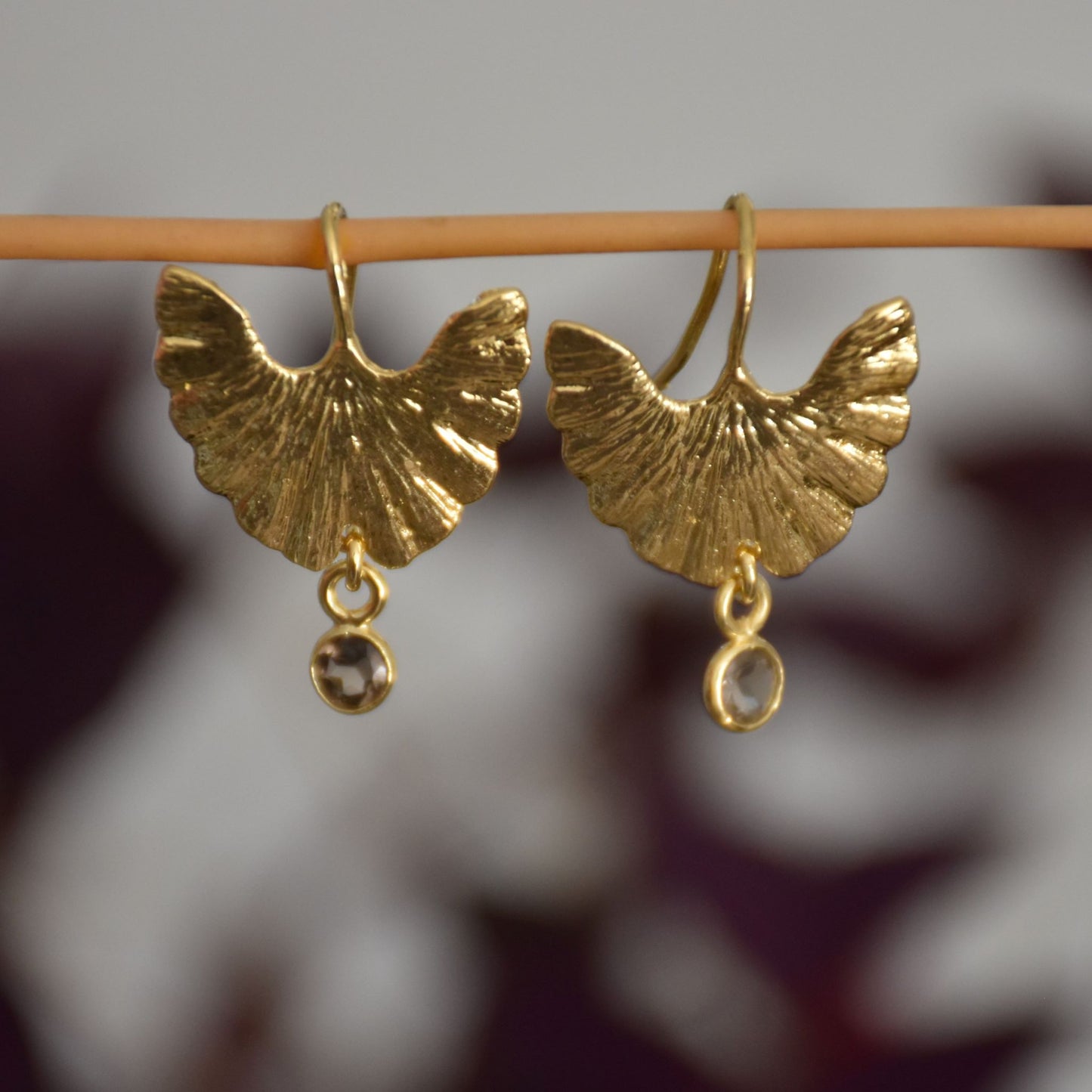 Boucles d'oreilles Feuilles de Gingko