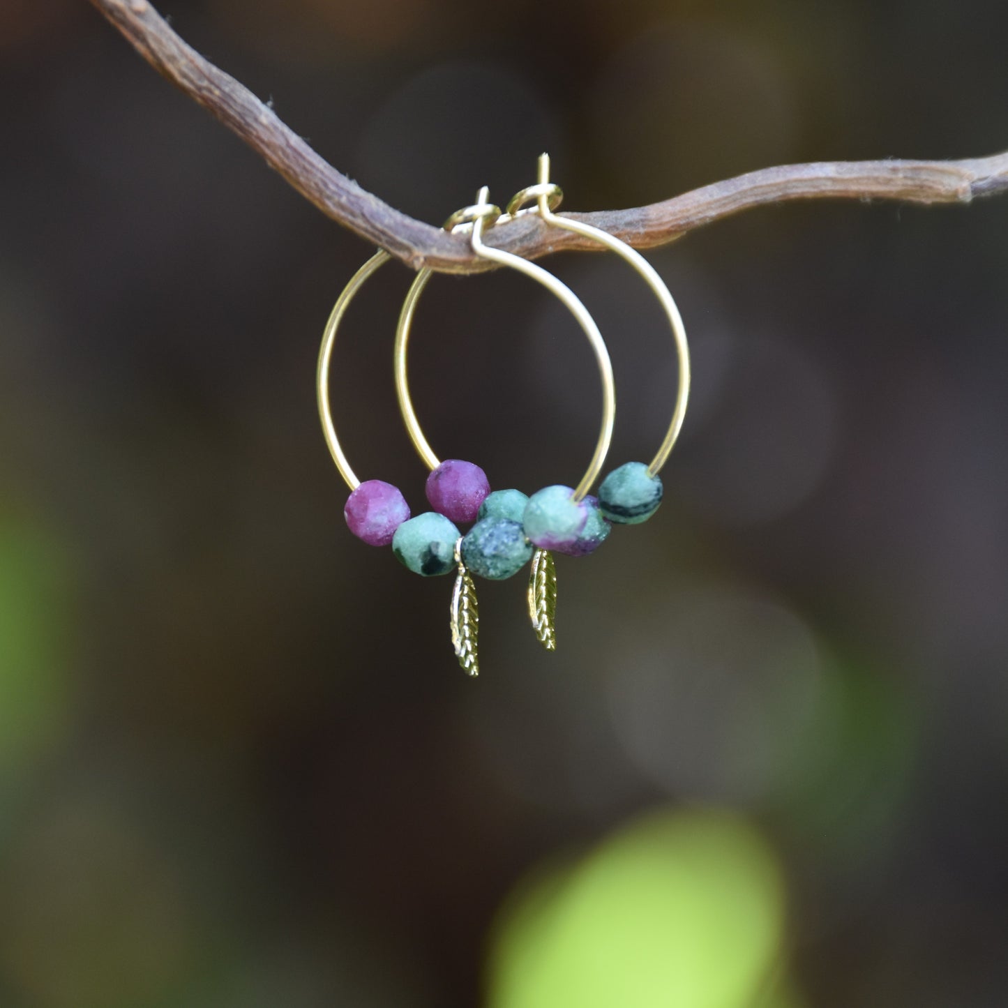 Boucles d'oreilles Feuilles de Saule