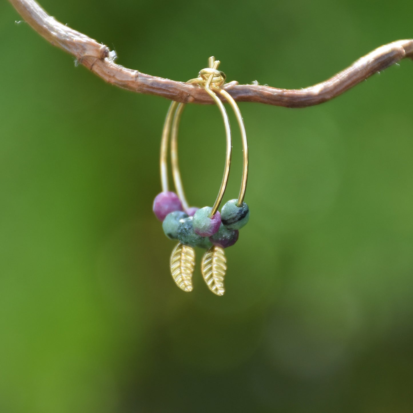 Boucles d'oreilles Feuilles de Saule