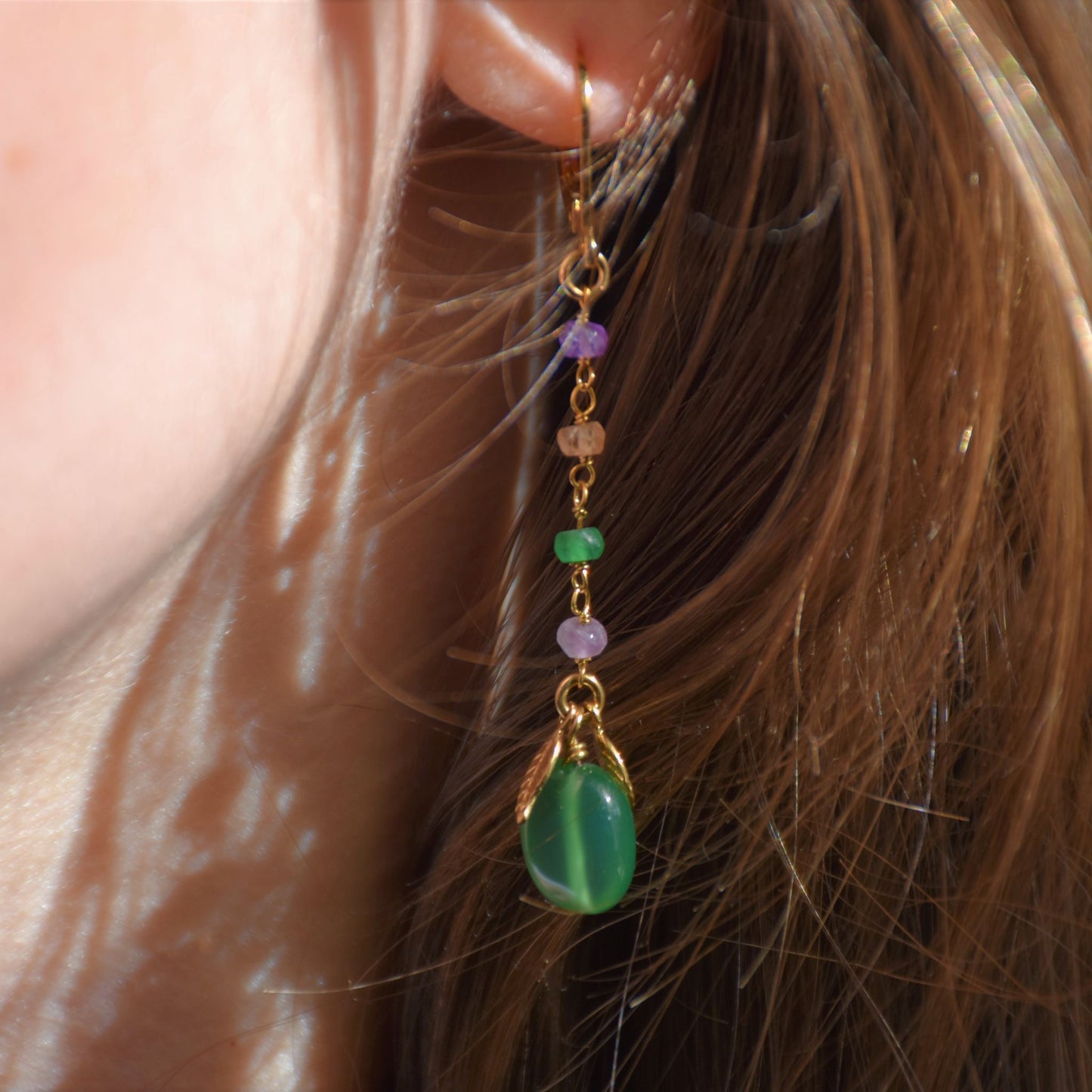 Boucles d'oreilles Feuilles de Saule