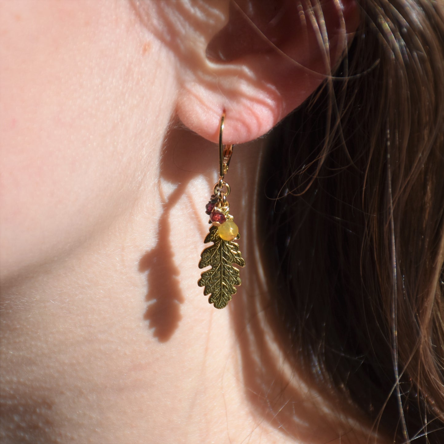 Boucles d'oreilles Feuilles de Chêne