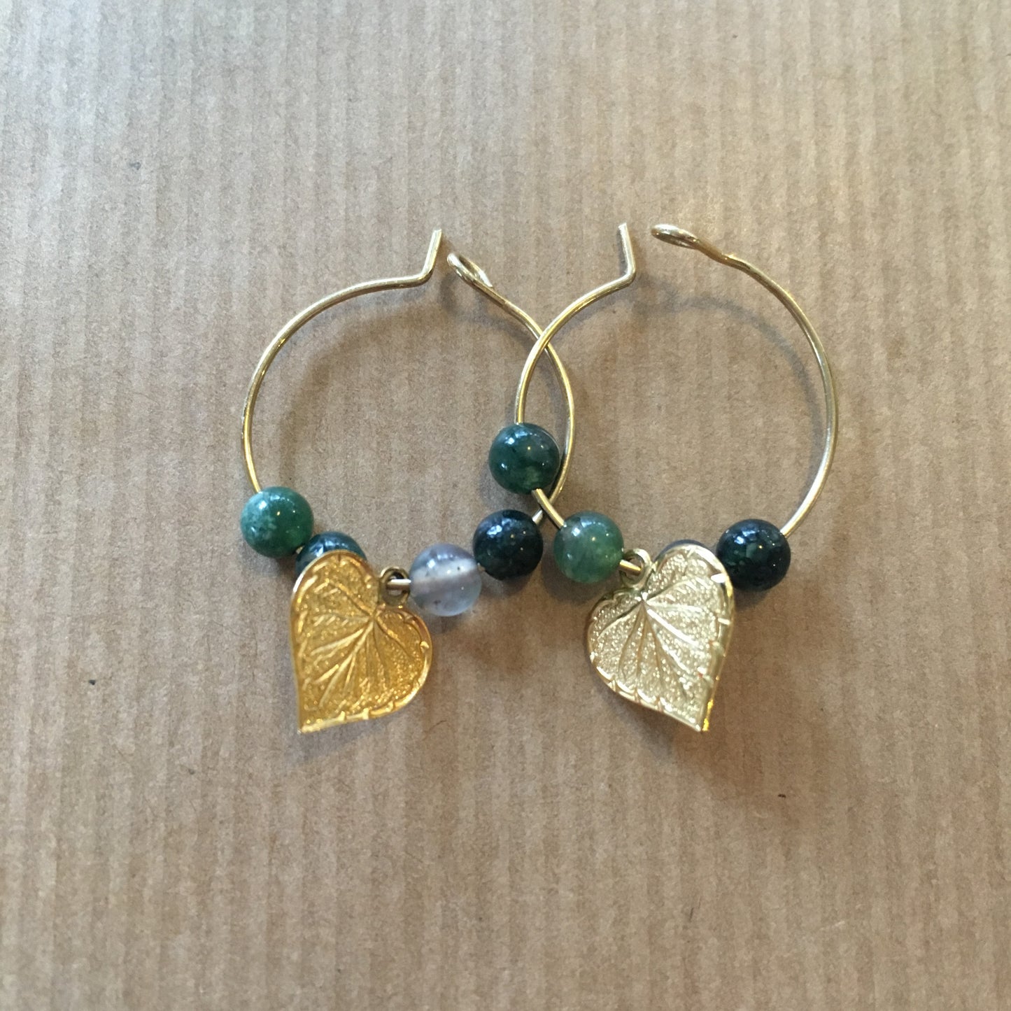 Boucles d'oreilles Feuilles de Tilleul