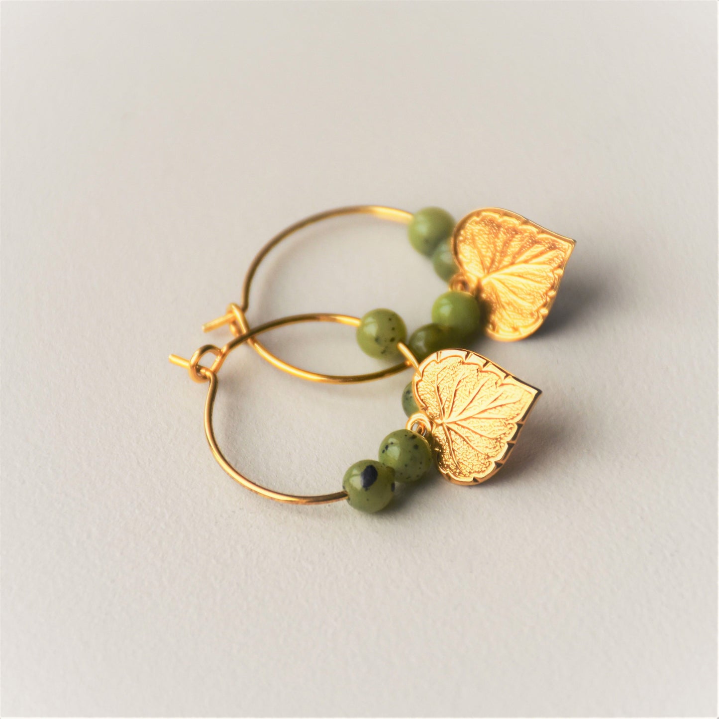 Boucles d'oreilles Feuilles de Tilleul