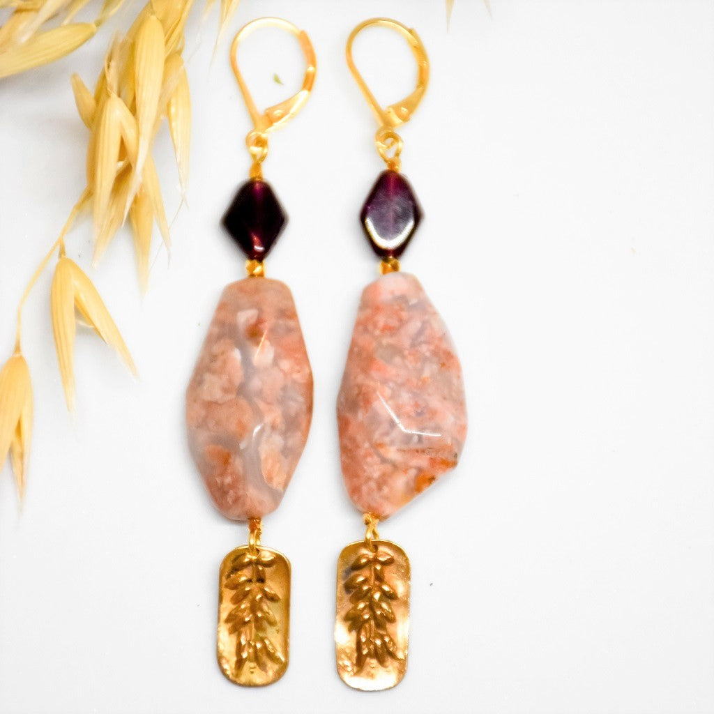 Boucles d'oreilles Abutilon