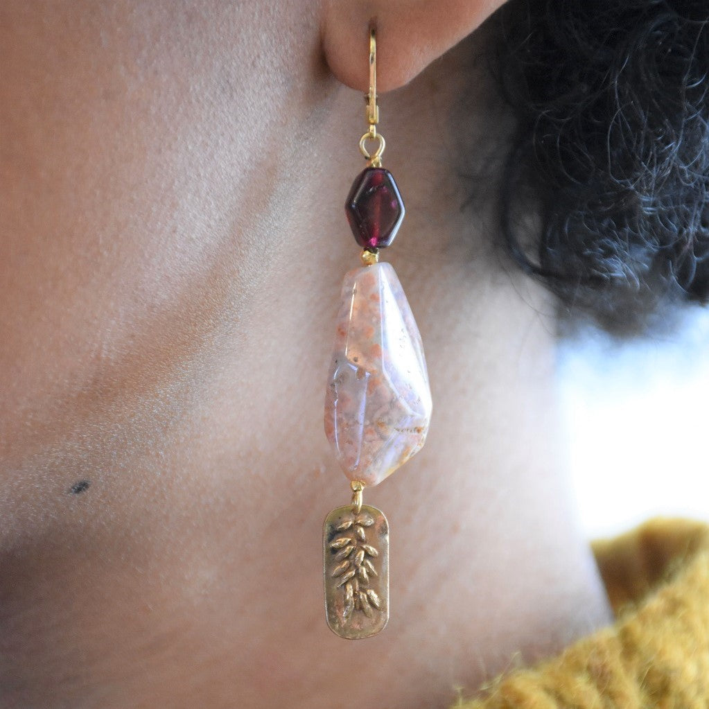 Boucles d'oreilles Abutilon