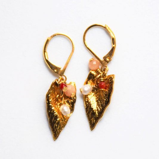 Boucles d'oreilles Feuilles d'Arum