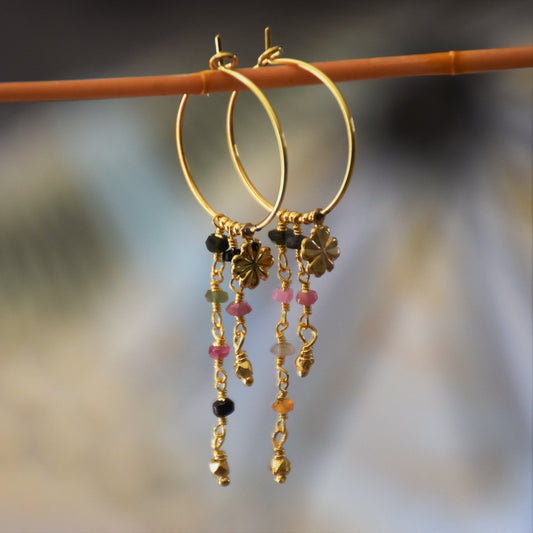 Boucles d'oreilles Agapanthe