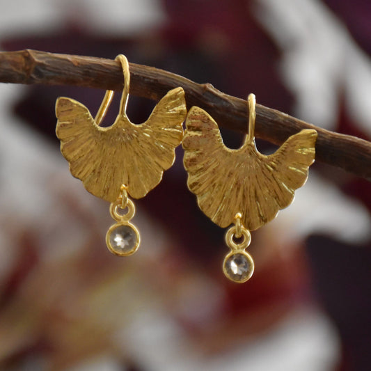 Boucles d'oreilles Feuilles de Gingko