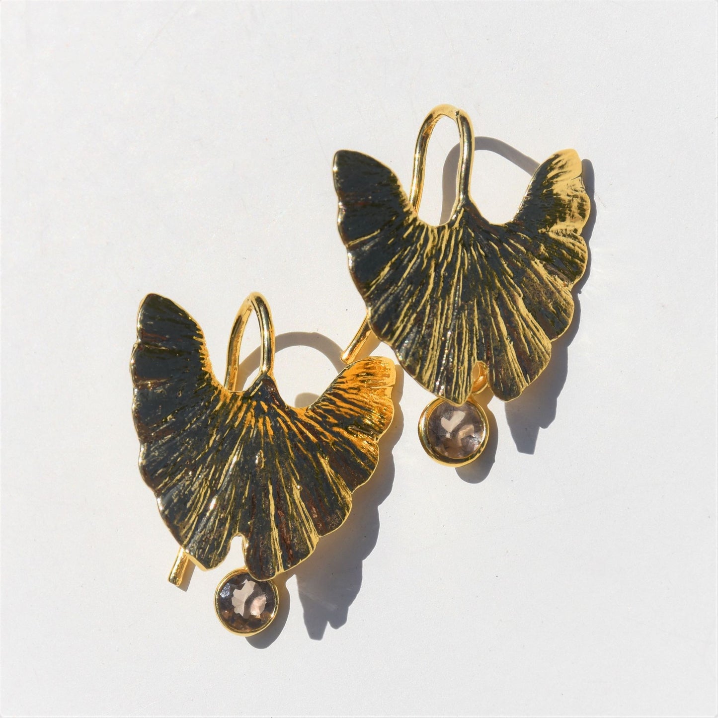 Boucles d'oreilles Feuilles de Gingko