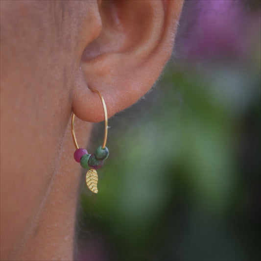 Boucles d'oreilles Feuilles de Saule